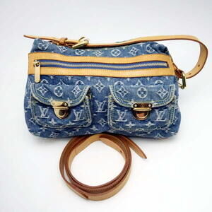 Louis Vuitton Shoulder Bag Monogram Denim Baggy Denim Blue